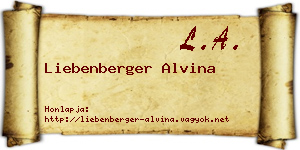 Liebenberger Alvina névjegykártya